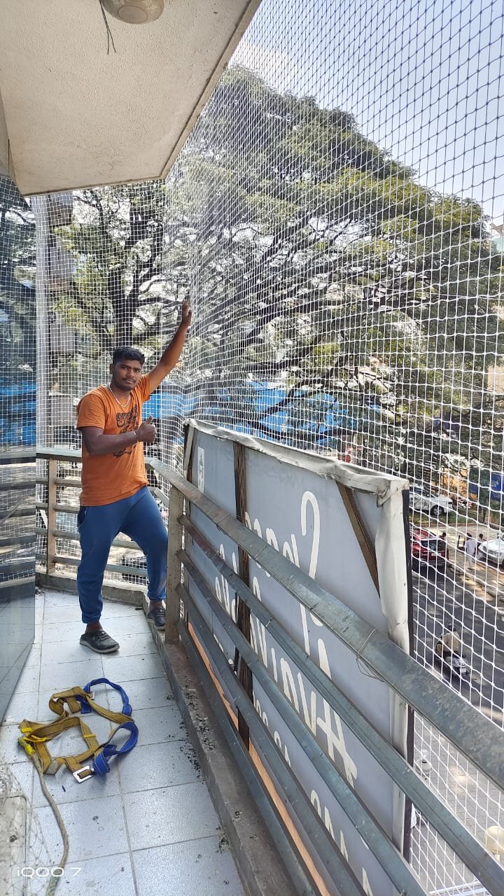 Bird Nets and Pigeon Nets Chennai Installation