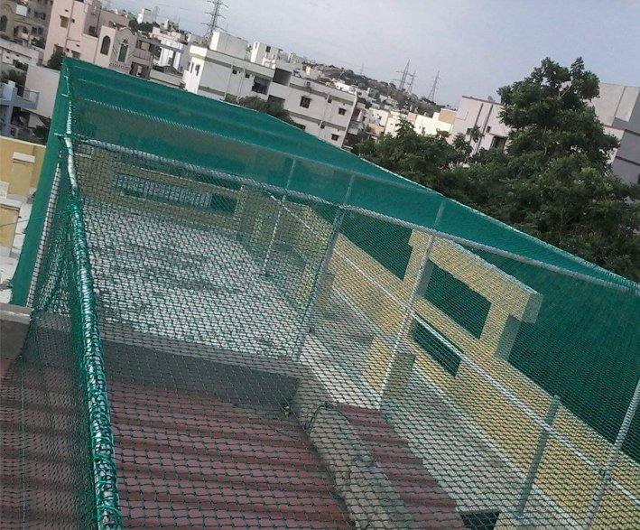Terrace cricket practice nets Chennai